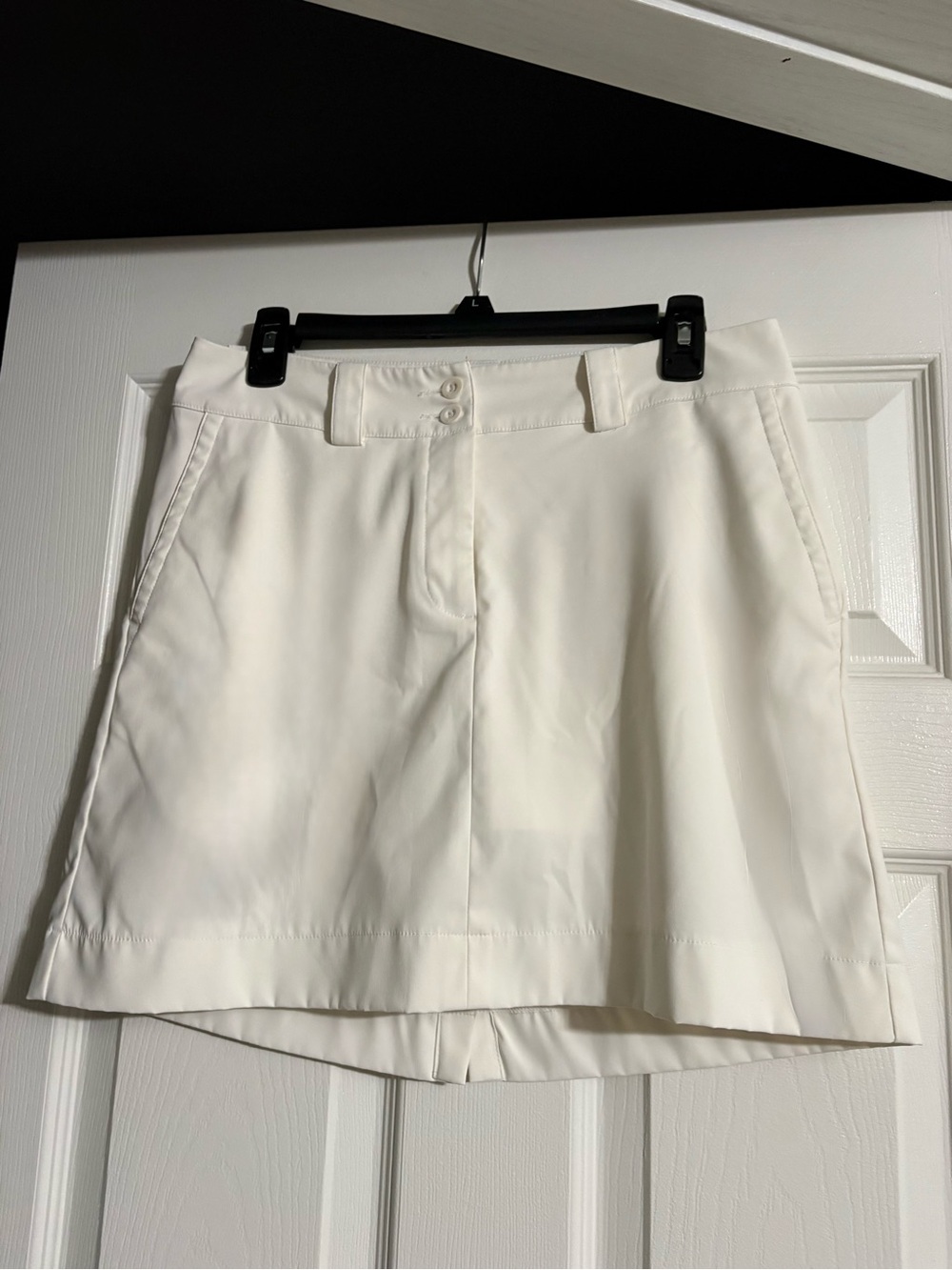 Nike White Women’s Dri-Fit Golf Skort with Built-In Shorts